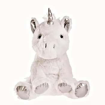 Peluche Bouillotte Licorne Blanche