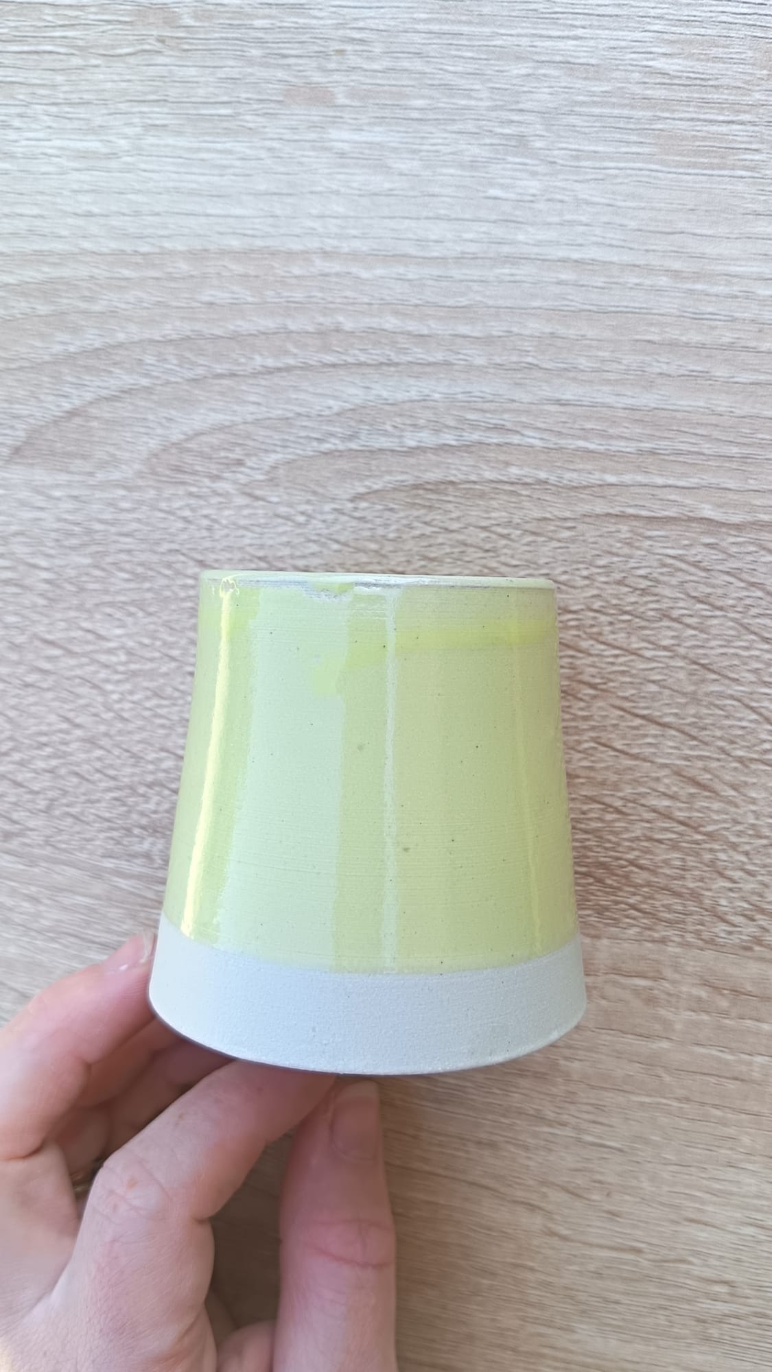 Mini vase pour fleurs des champs -Grès blanc