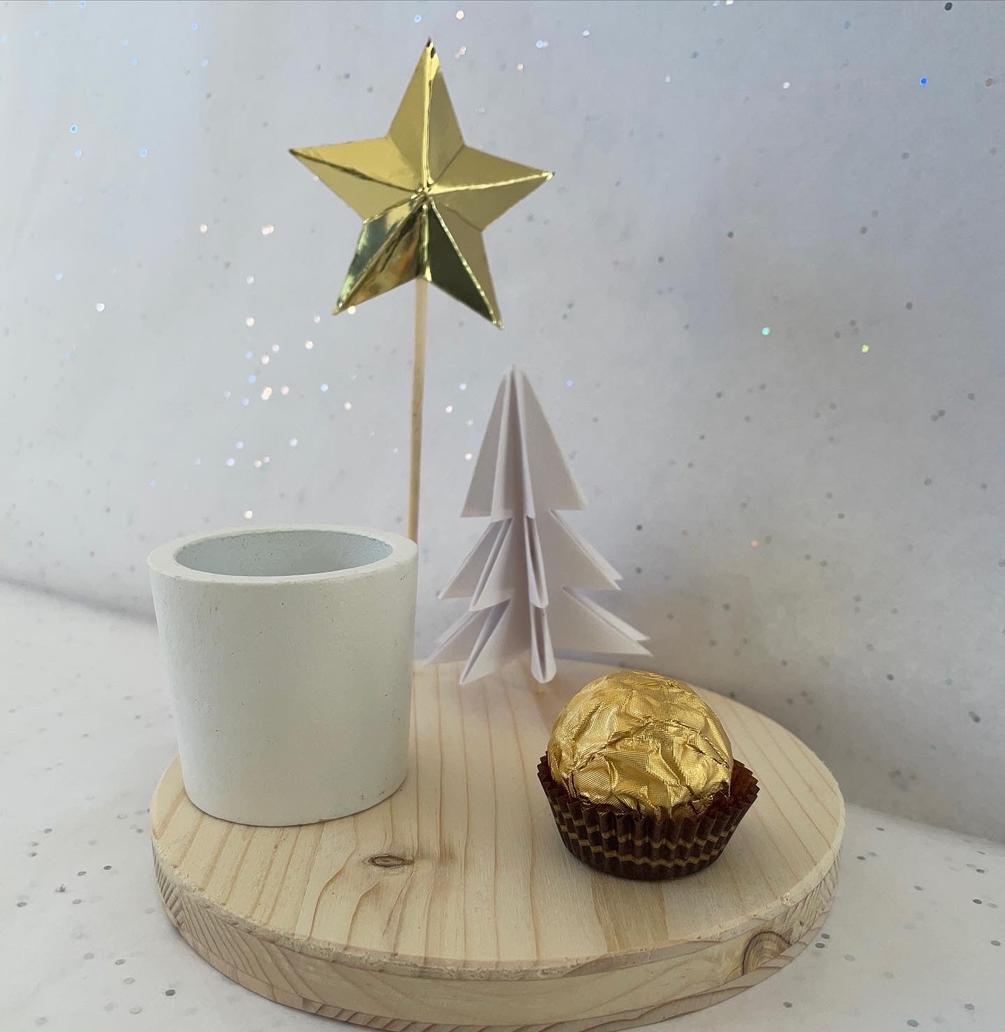Mini plateau Noël origami