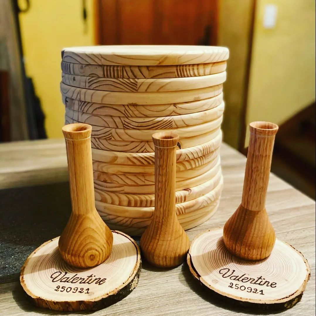 Vase Soliflore en bois