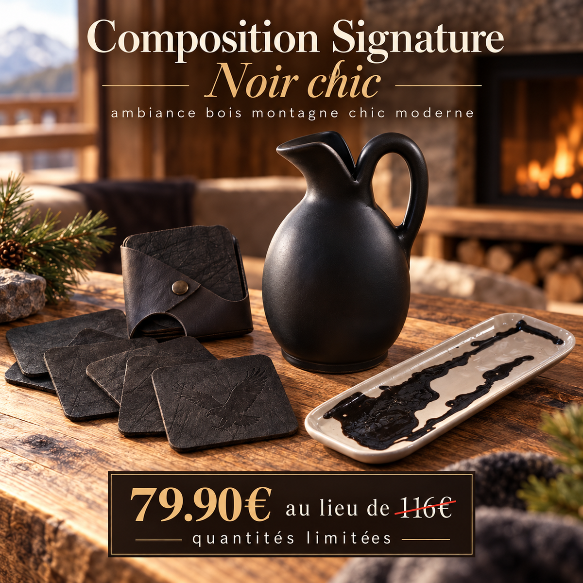 Composition Signature — Noir Chic