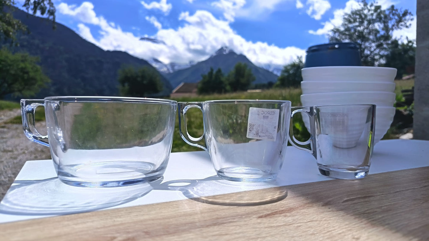 Tasse à café verre trempé Voluto 9 cl