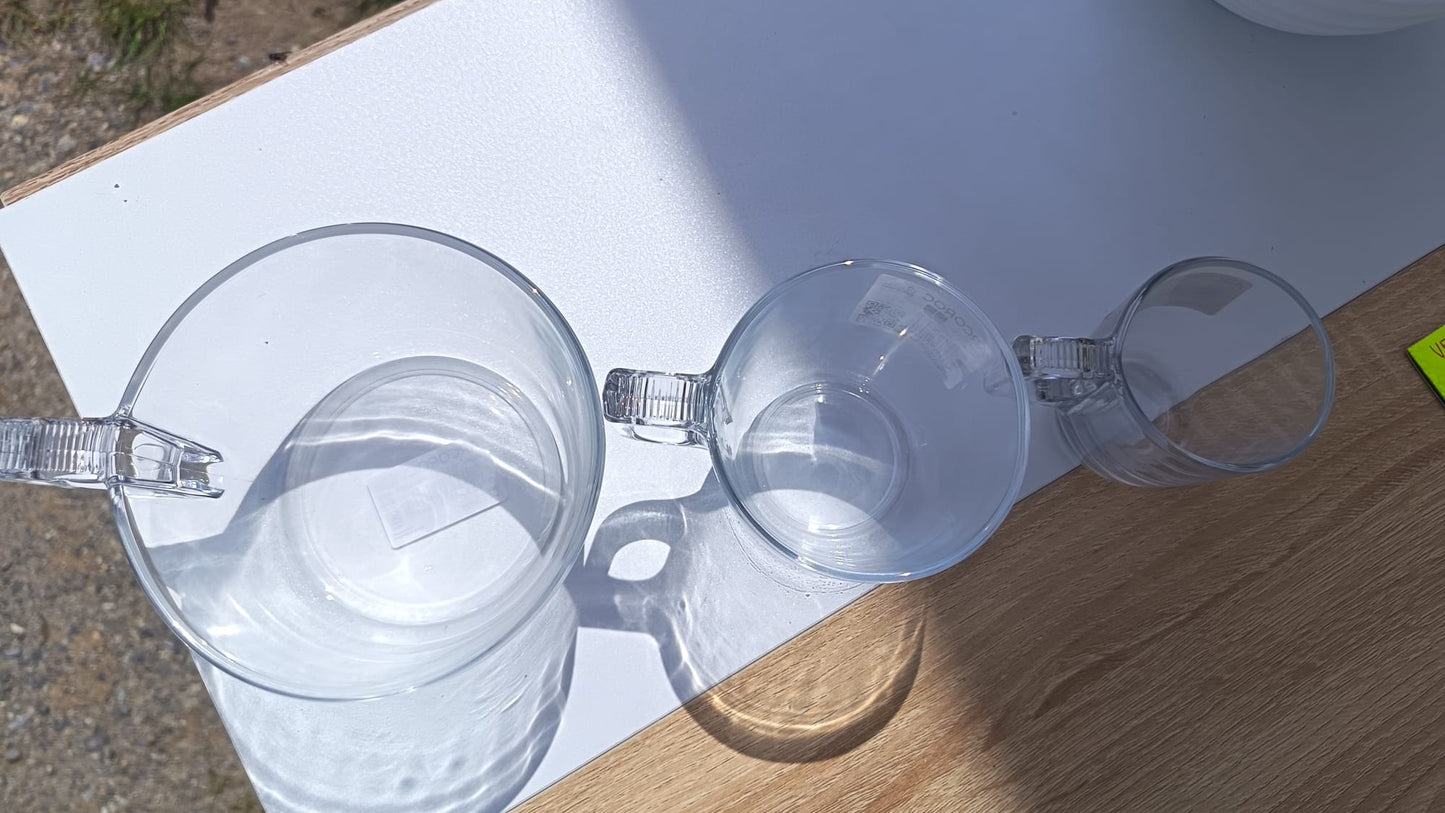 Tasse à café verre trempé Voluto 9 cl