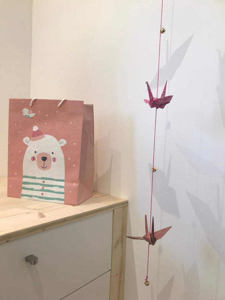 Guirlande oiseaux et feuilles - chambre enfants ou déco de table
