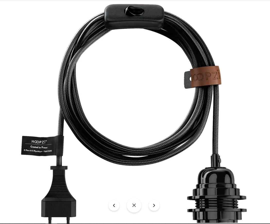 Câble luminaire avec prise Hoopzi 4,5 m Luxe – Lampe baladeuse design