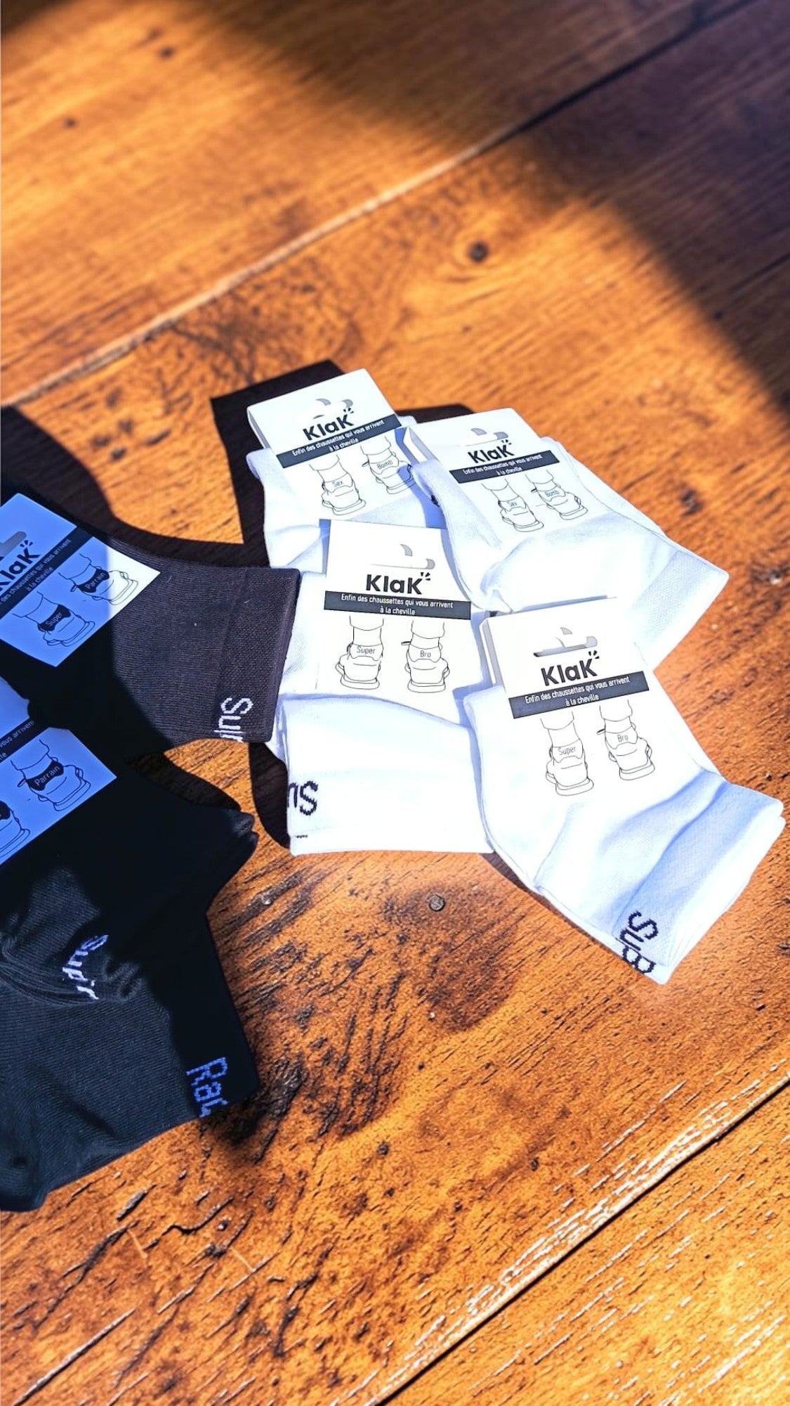 Chaussettes stylées à messages