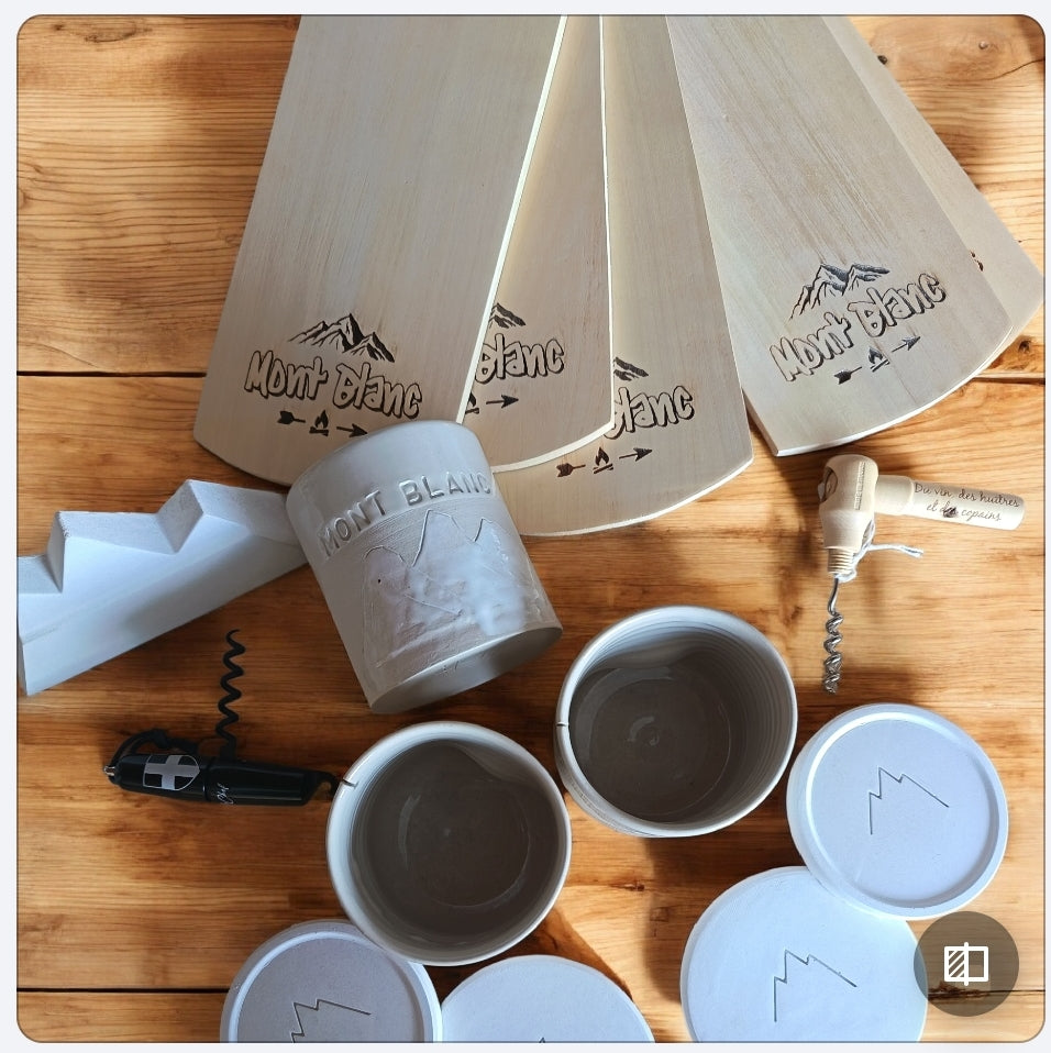 Collection Mont Blanc - Tasse à thé Mont Blanc – Poterie artisanale - 25/30cl