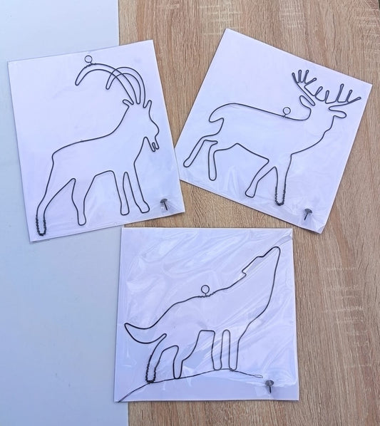 Animaux en fil de fer