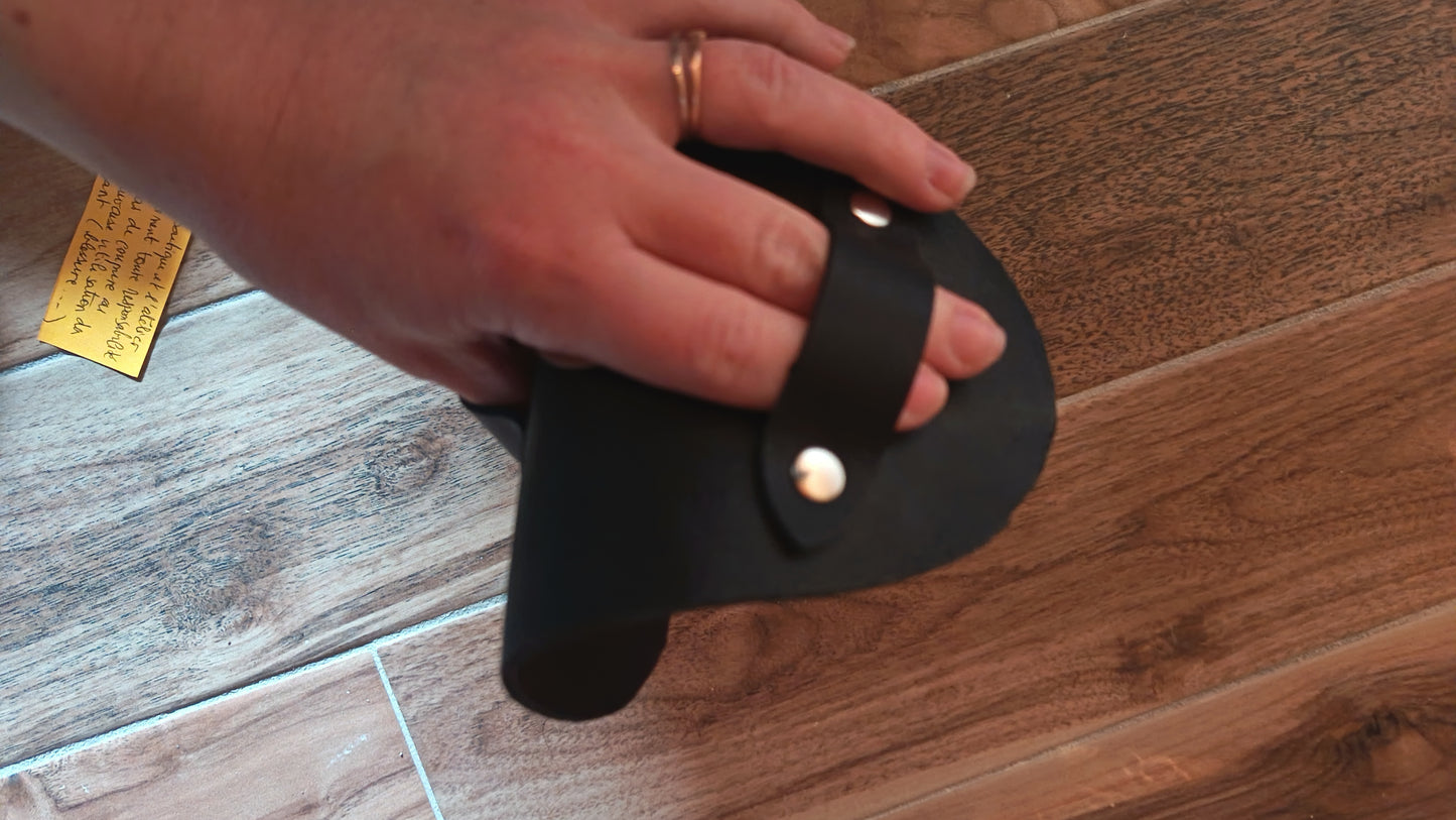 Gant à huîtres en cuir