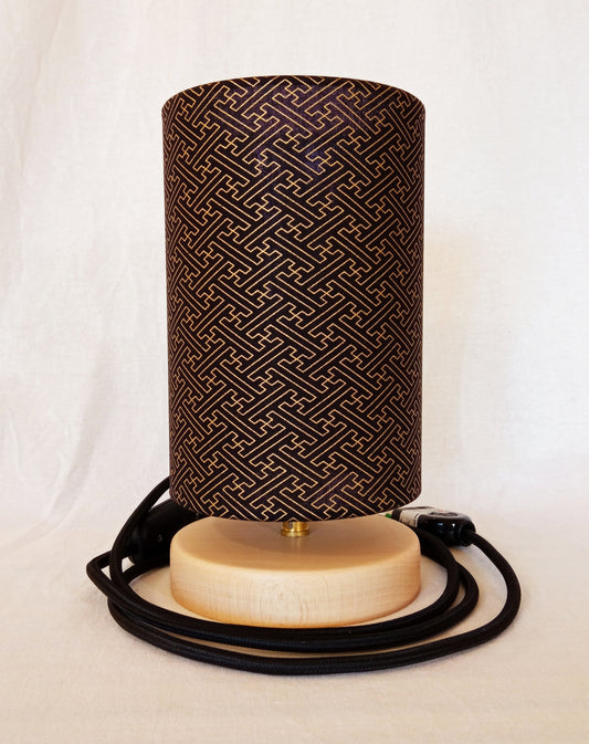 Lampe à poser avec socle en bois - Grisette