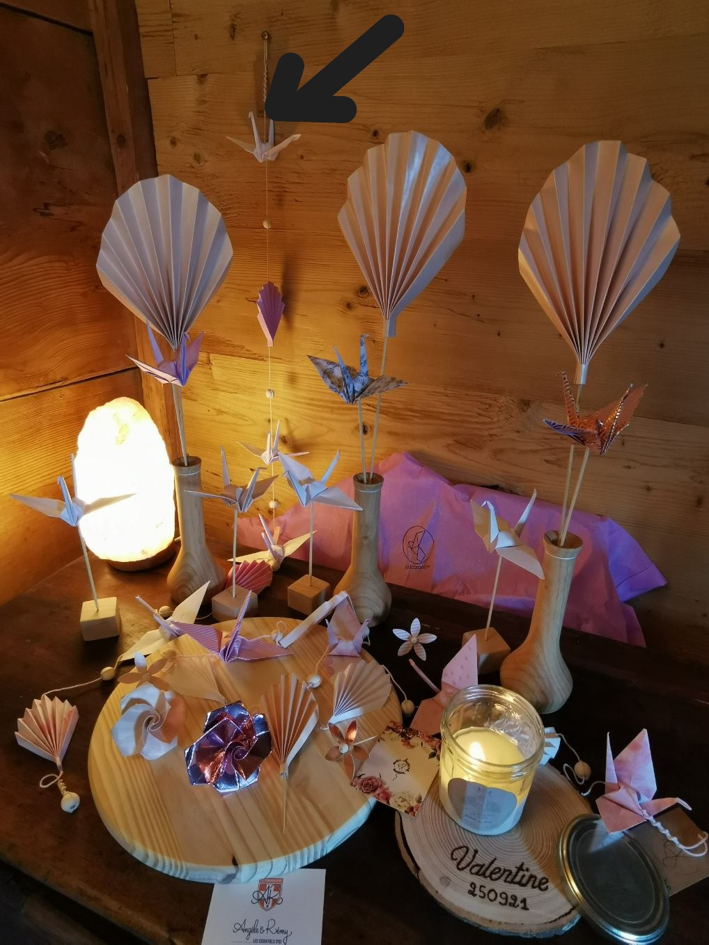 Guirlande oiseaux et feuilles - chambre enfants ou déco de table