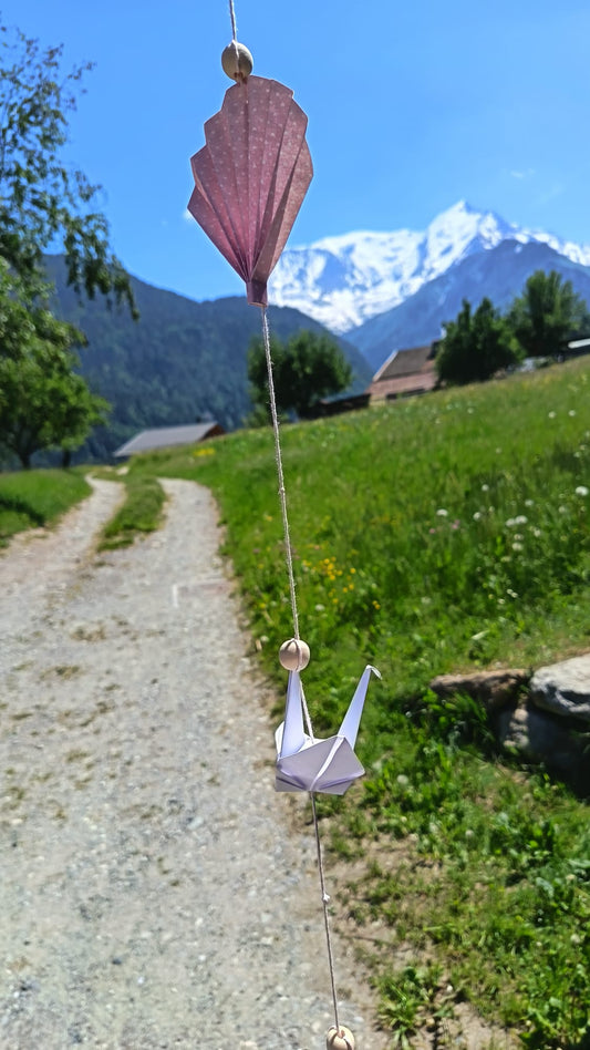 Guirlande oiseaux et feuilles - chambre enfants ou déco de table