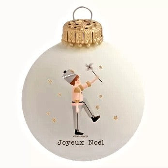Boule de Noël en verre - 2 modèles : Casse Noisette et Ours