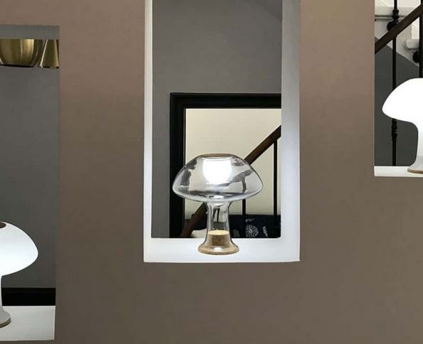 3en1 Lampe / carafe/ vase en verre soufflé