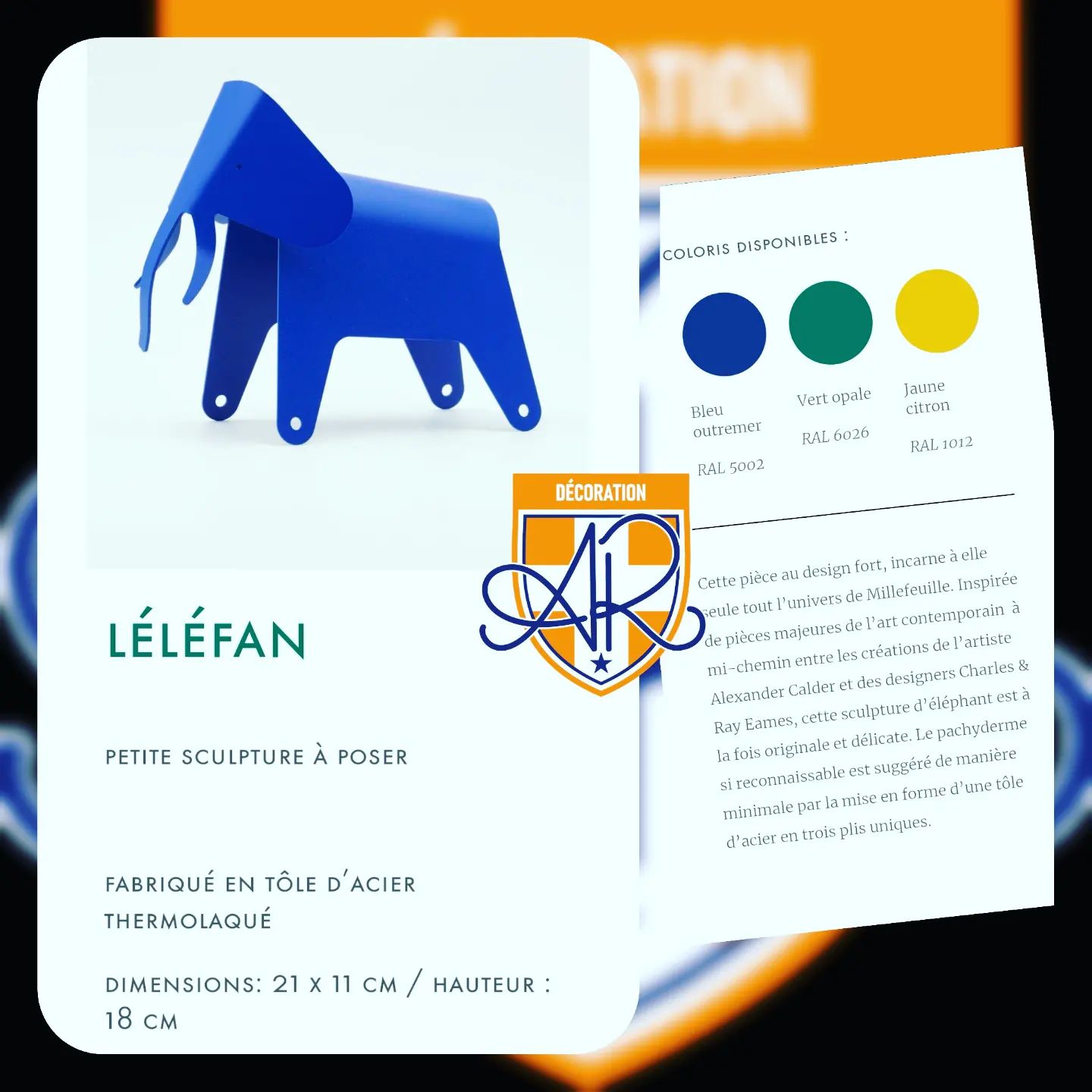 Elephant à poser