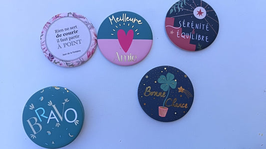 Magnet rond Message d'amour !