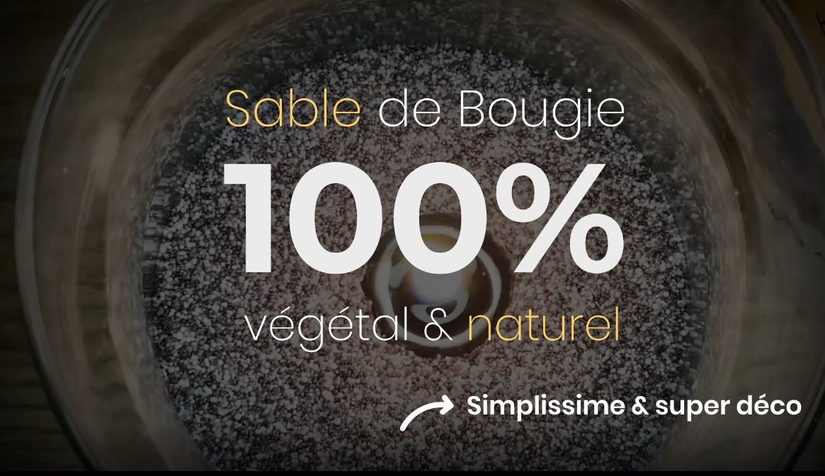 Sable de bougie 250g - lot de 2 sachets mix couleurs possible