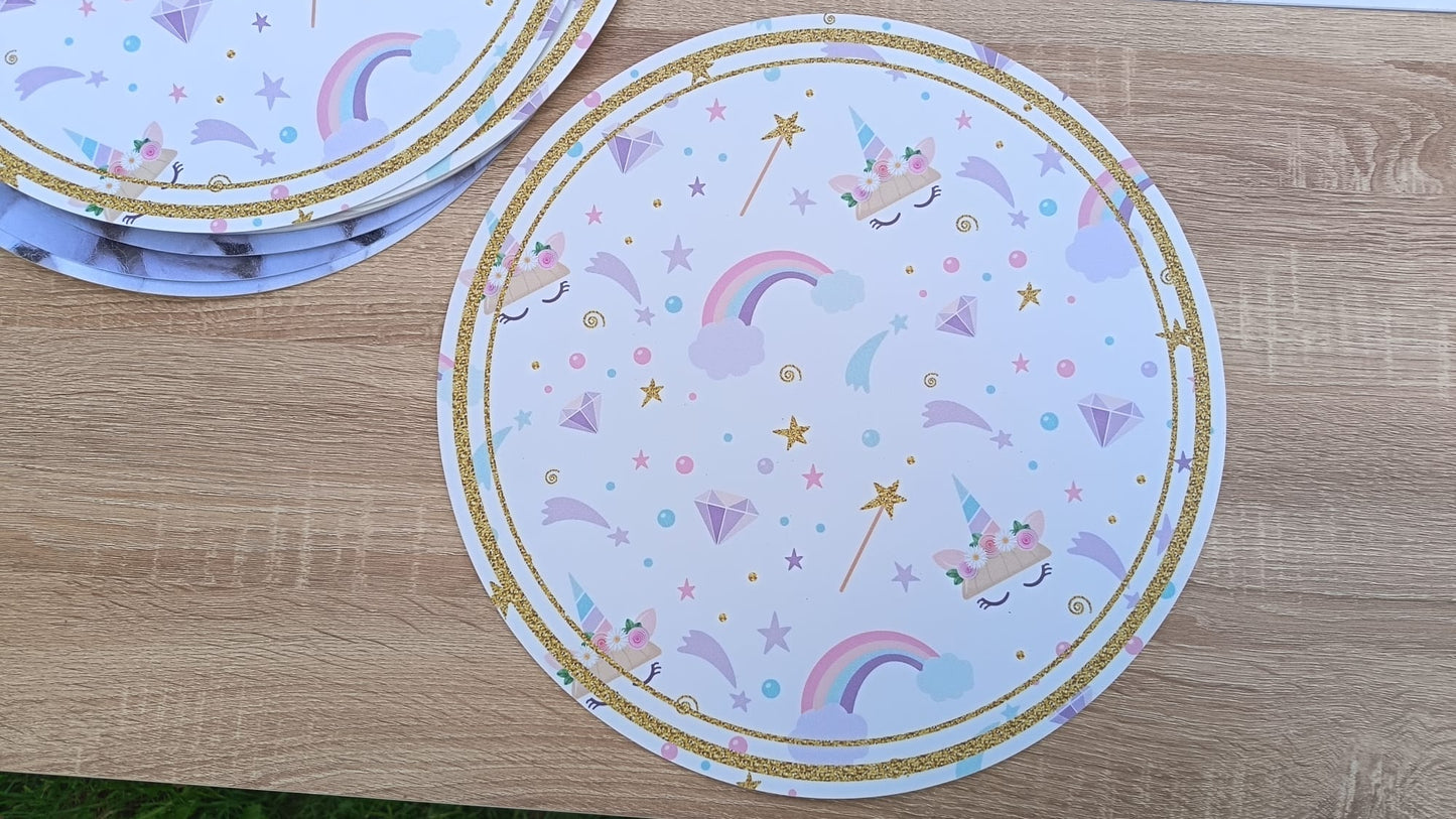 Set de table en vinyle rond