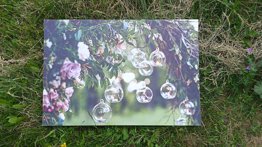Tableau sur toile Bougies suspendues