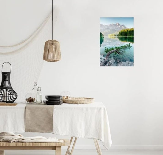 Tableau sur toile Branche Sur le Lac